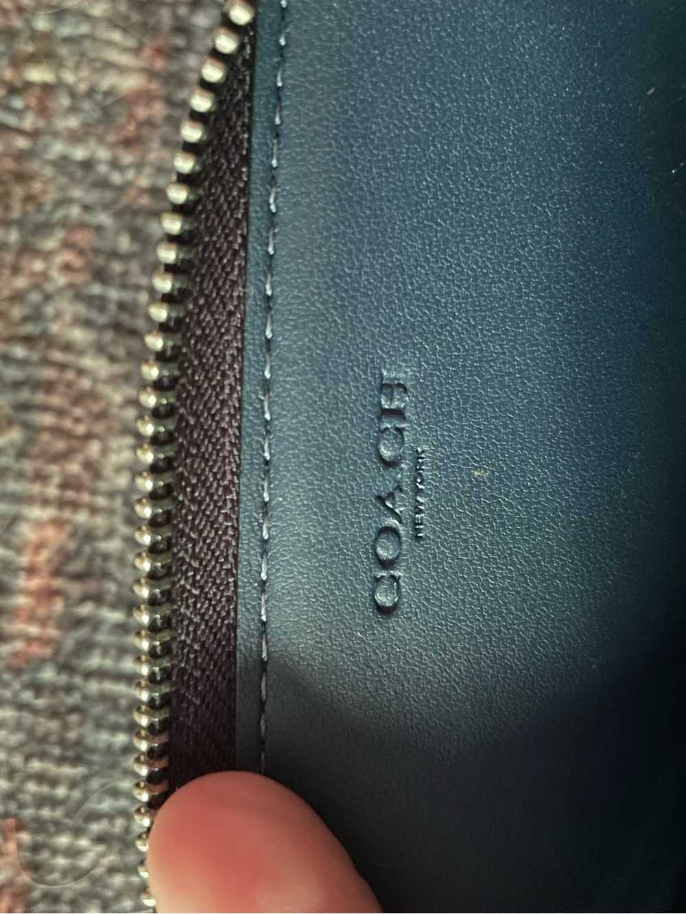 🐠Coach Zip Card Case with Quilting in Denim🐠 - Picture 5 of 5